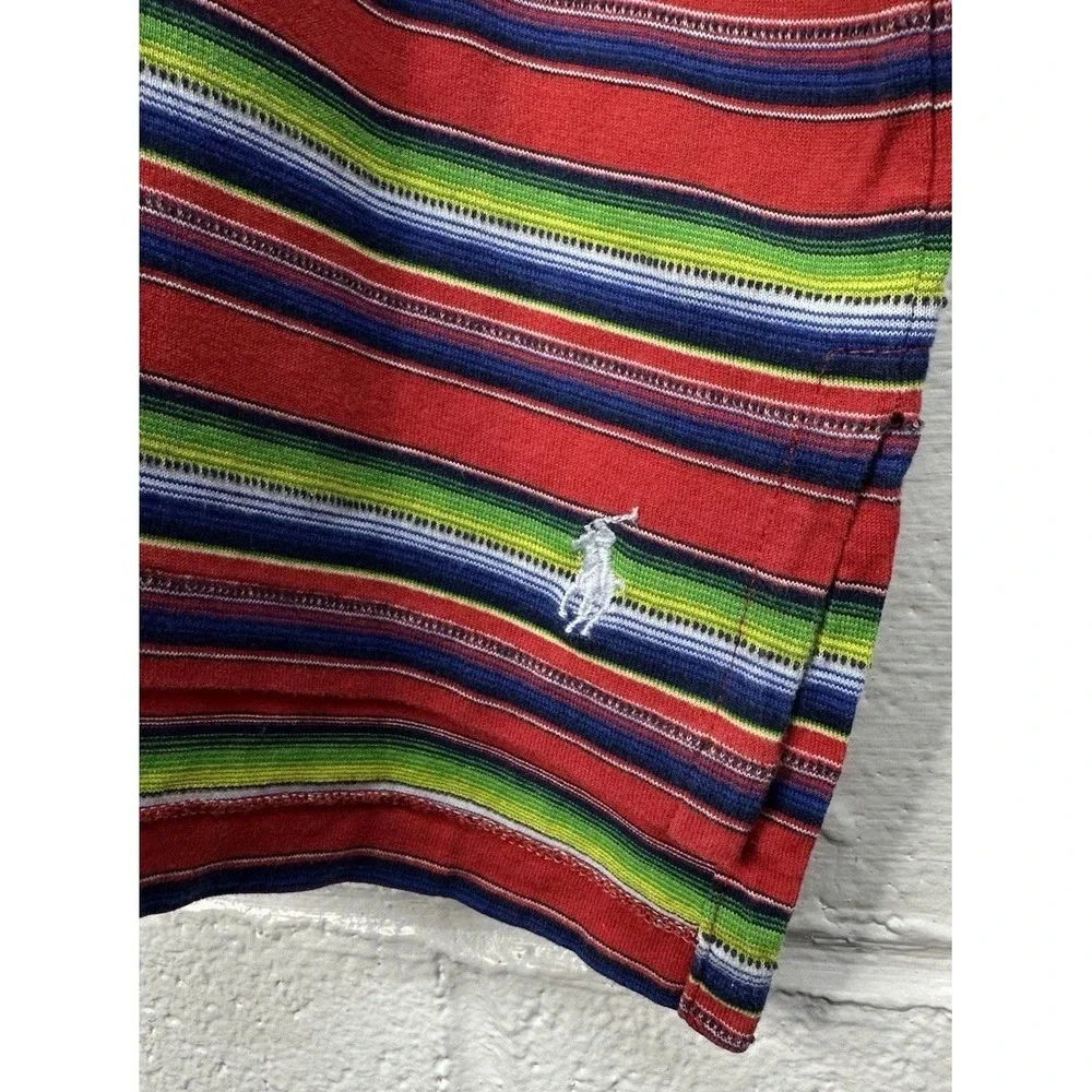 VTG POLO by Ralph Lauren Golf Polo Shirt / Blanket Stripes / Men's‎ Size 2XL